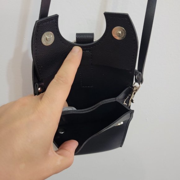 Faux Leather Cell Phone Crossbody Bag - Picture 5 of 7